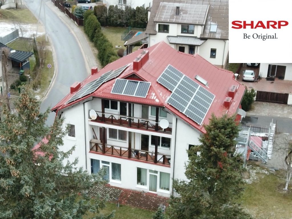 Optimizuota saulės elektrinė SHARP