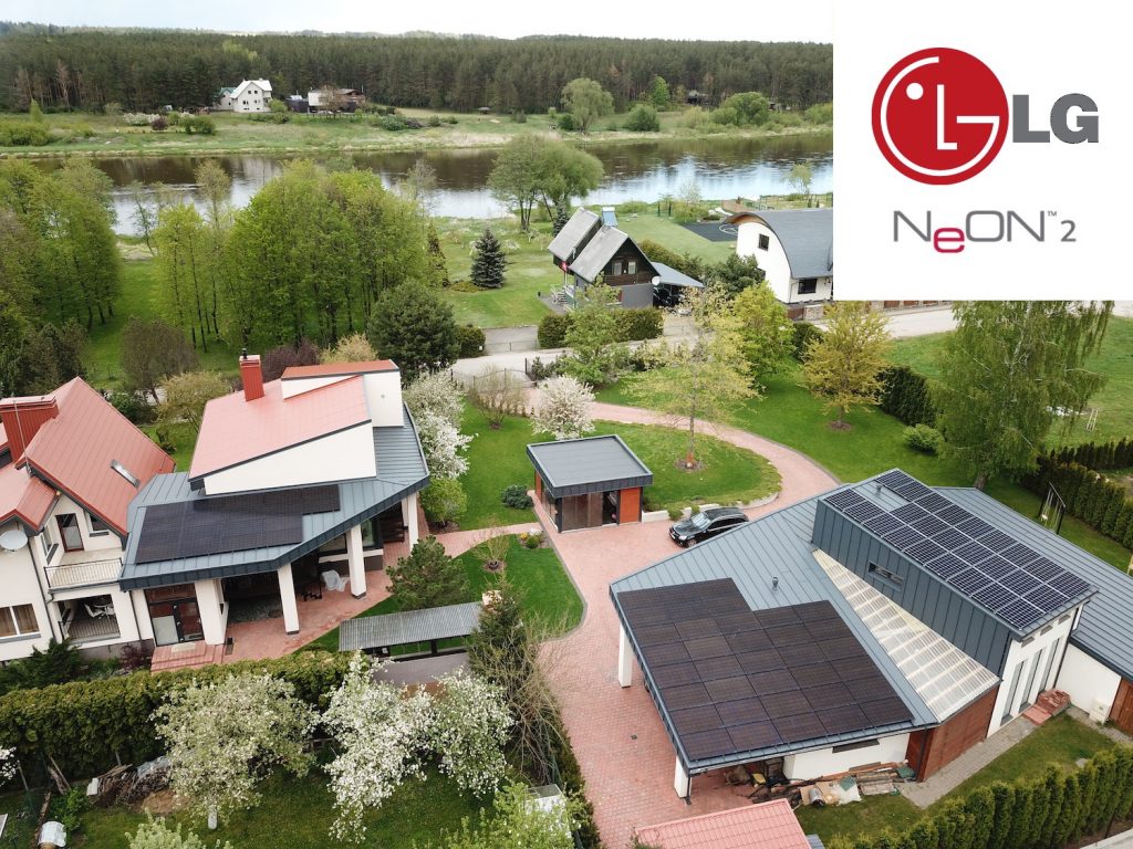 saulės elektrinė moduliai LG Solar